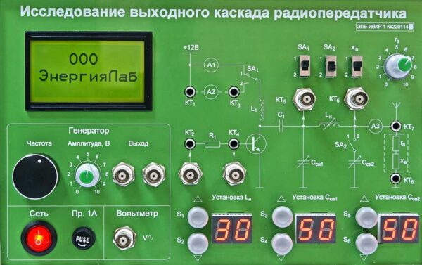 Сменная панель "Исследование выходного канала радиопередатчика"